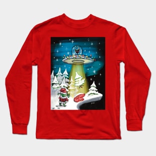 Zap Cat: Purrrfect Christmas Tree Long Sleeve T-Shirt